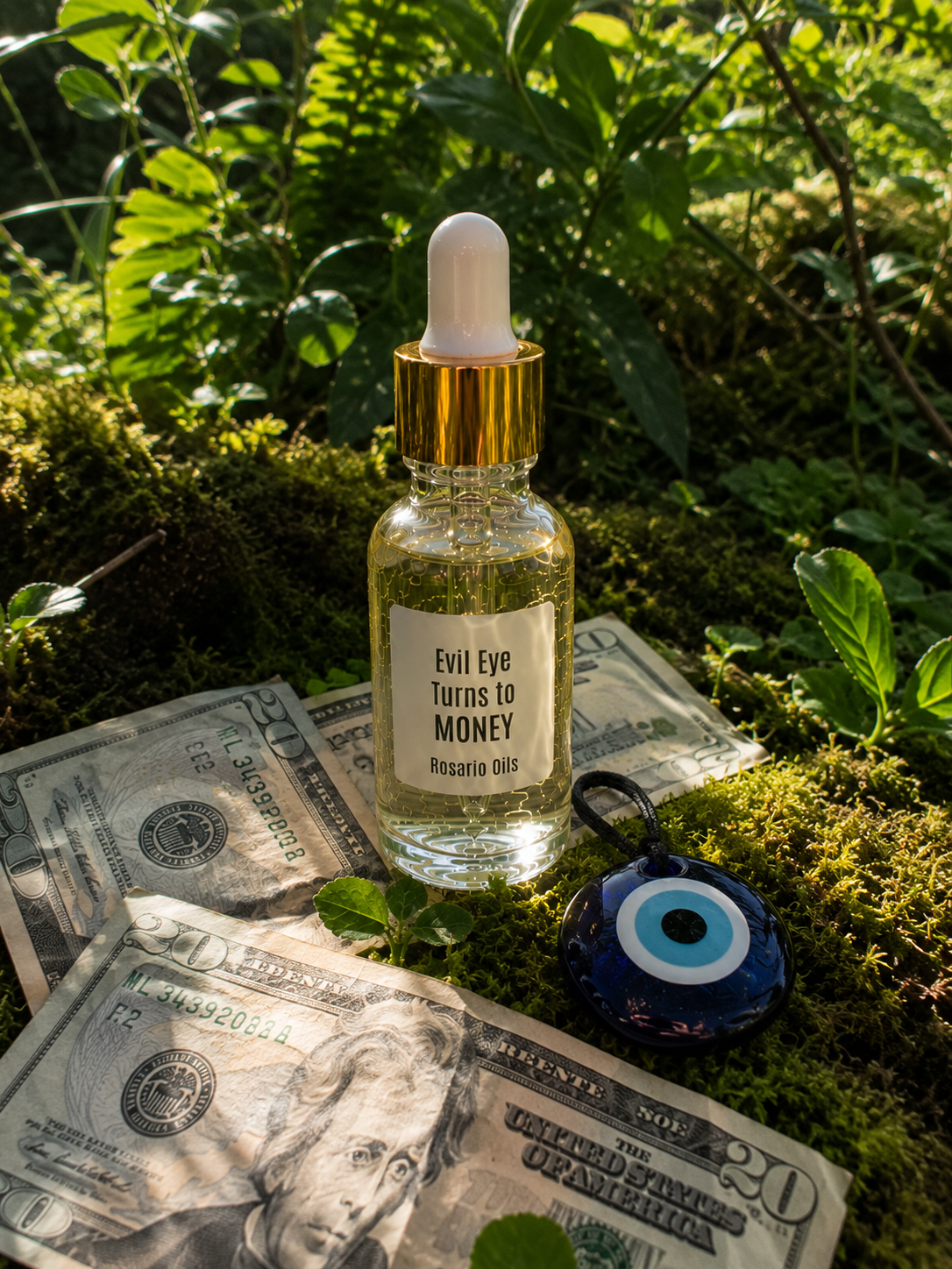Evil Eye Turns to Money Body Oil